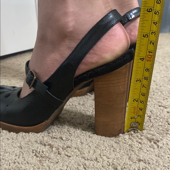 Dr. Sholl’s Leather Black Mary Jane Platform Heels size 8M - Picture 15 of 15